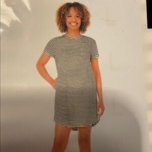 Chic Striped Midi Dress